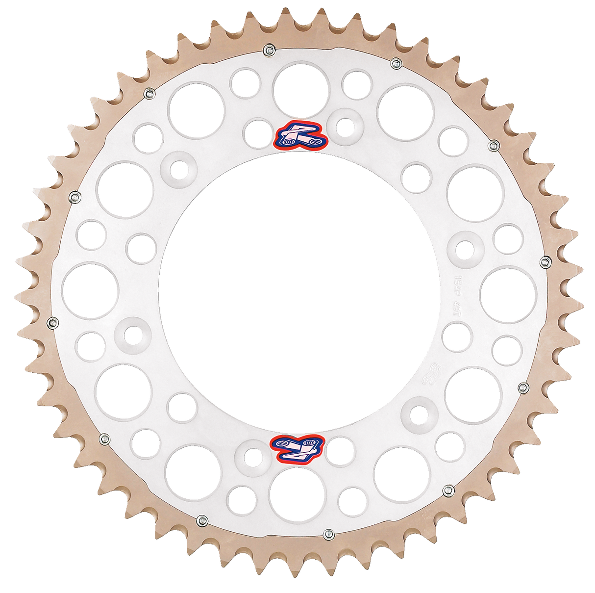 RENTHAL Twinring™ Rear Sprocket - 51 Tooth - Silver 2240-520-51GPSI