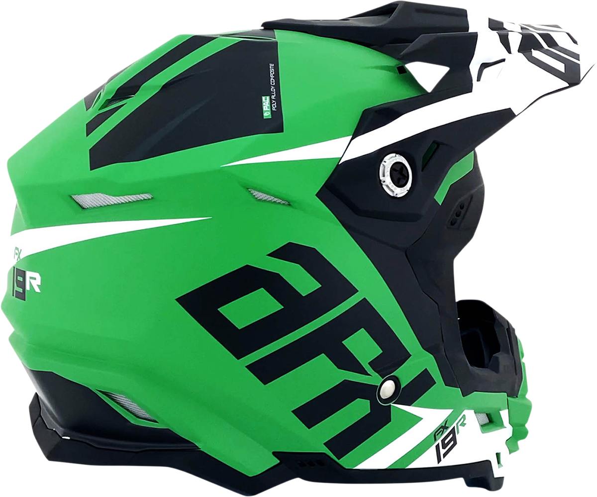 AFX FX-19R Helmet - Racing - Matte Green - Large 0110-7080