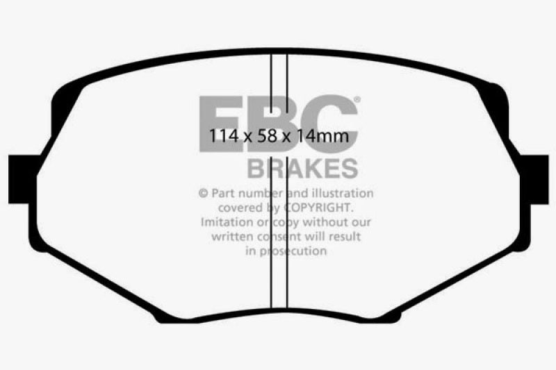 EBC 94-01 Mazda Miata MX5 1.8 Greenstuff Front Brake Pads DP21002