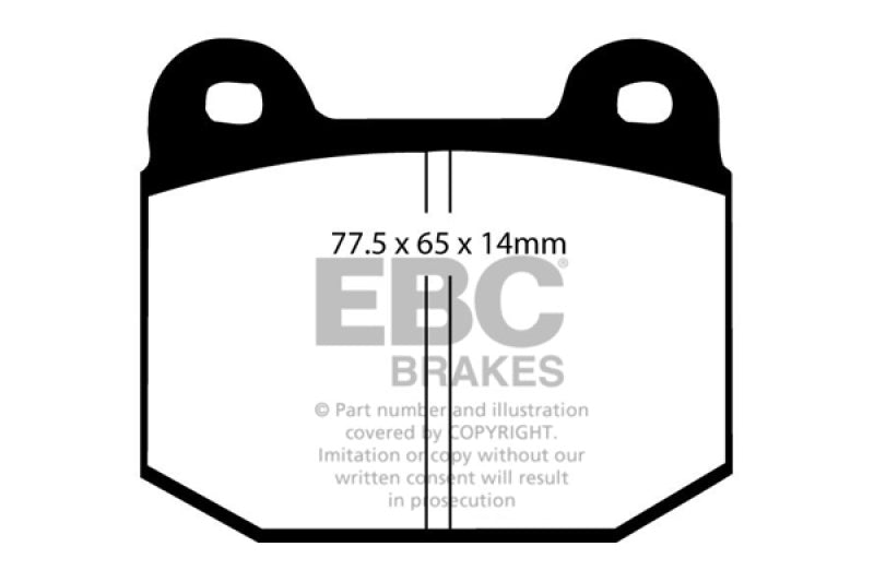 EBC 08+ Lotus 2-Eleven 1.8 Supercharged Greenstuff Front Brake Pads DP2197/2