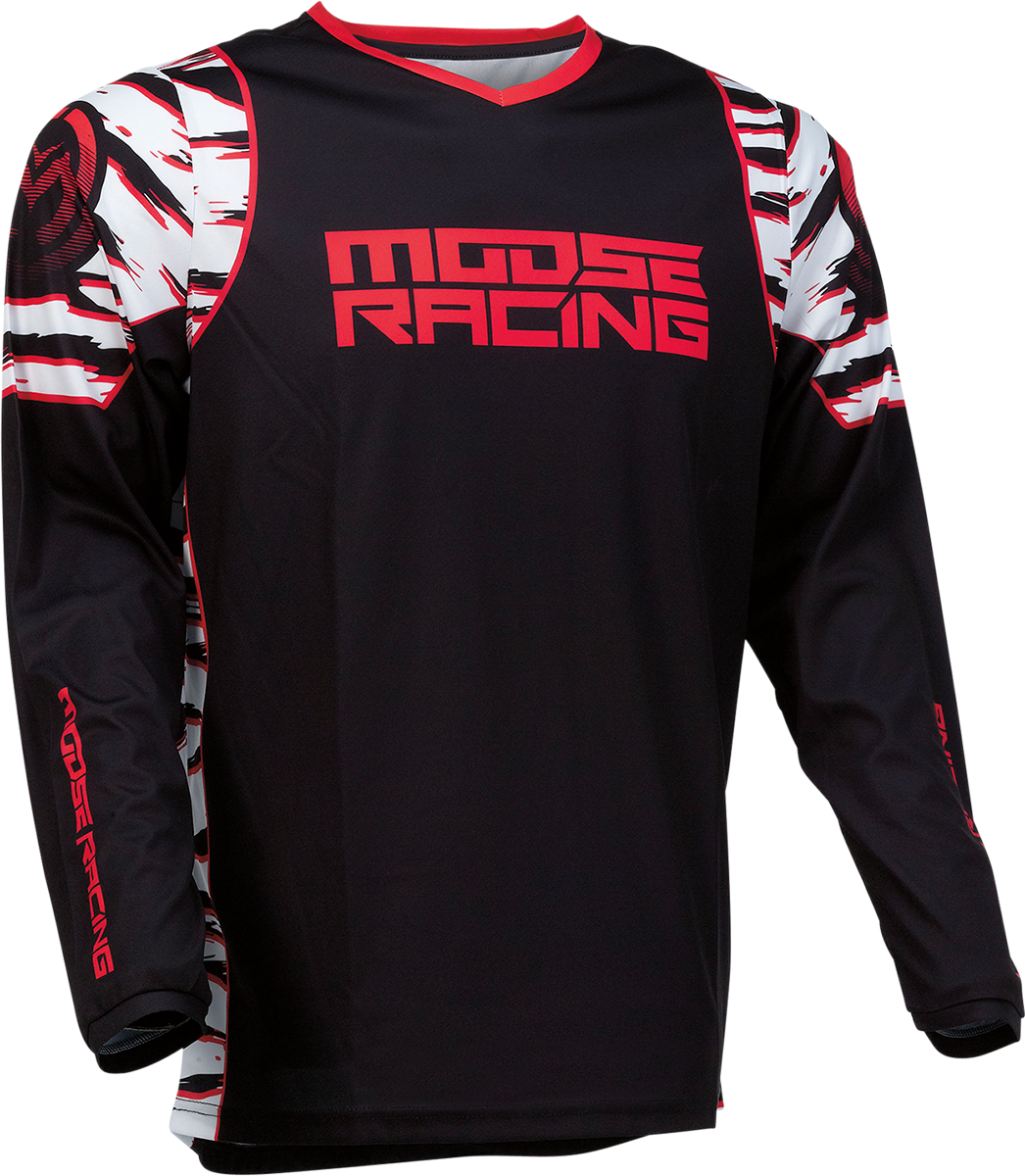 MOOSE RACING Qualifier Jersey - Black/Red - 5XL 2910-6981