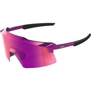 100% Aerocraft Sunglasses - Purple Chrome - Purple Mirror 60032-00014
