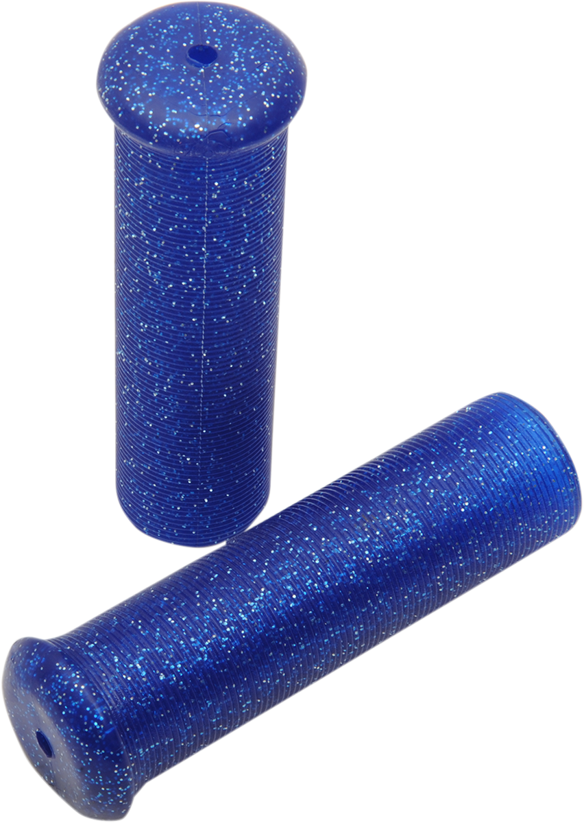 EMGO Grips - Retro - Metal - 7/8" - Blue 42-21123