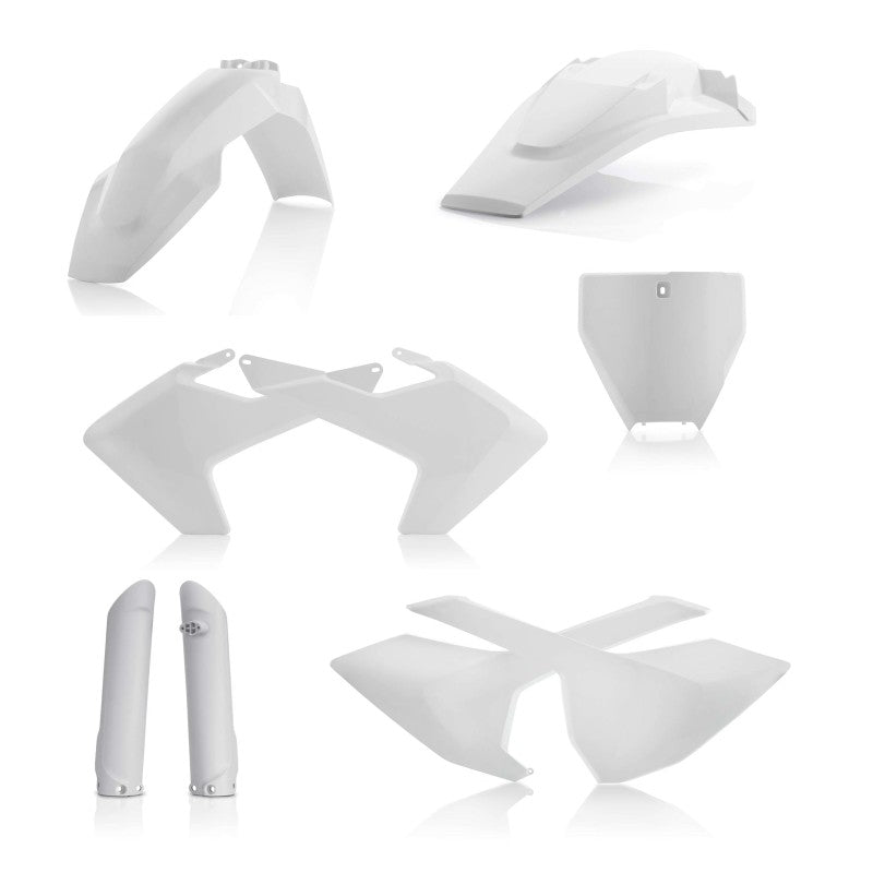 Acerbis 16-18 Husqvarna TC125/ FC250-450/ TC250/ TX300/ FX350/450 Full Plastic Kit - White 2462600002