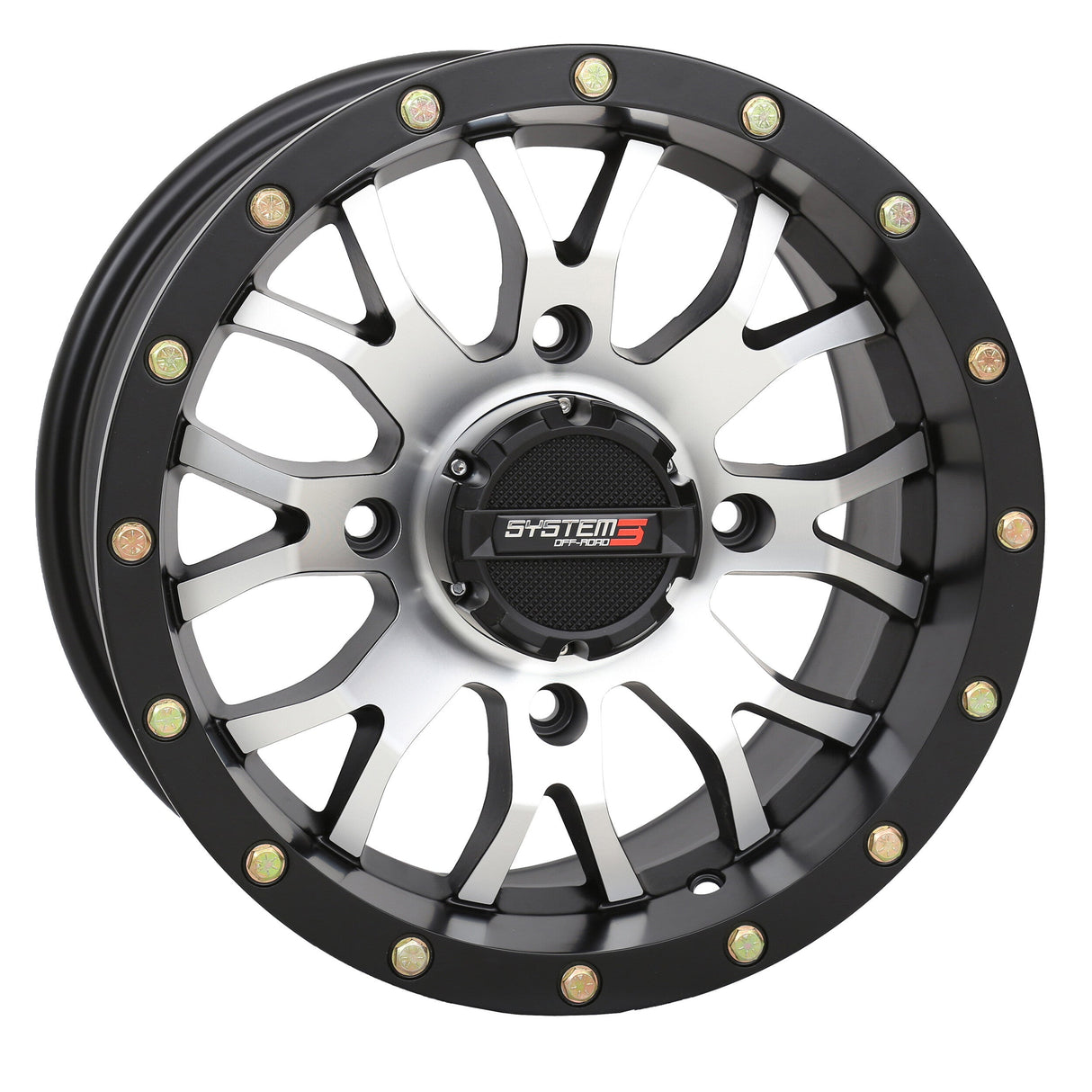 SYSTEM 3 St3 Wheel 14x7 5+2 (+30mm) 4/110 Matte Machined/Black 14S3-1010