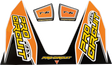 PRO CIRCUIT T-6 Decal - Orange DC22T6-ORANGE