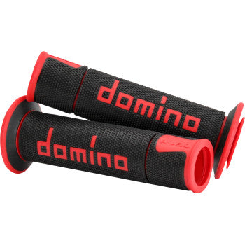 DOMINO A450 Grips - Domino - Black/Red A45041C4240B7-0