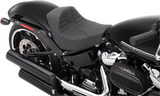 DRAG SPECIALTIES EZ-Solo Seat - Scorpion Stitch - Vinyl - FXBR/S ACT EZ-ON MOUNT STYLE 0802-1272