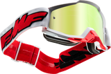 FMF PowerBomb Goggles - Rocket - White - True Gold F-50037-00004 2601-2981