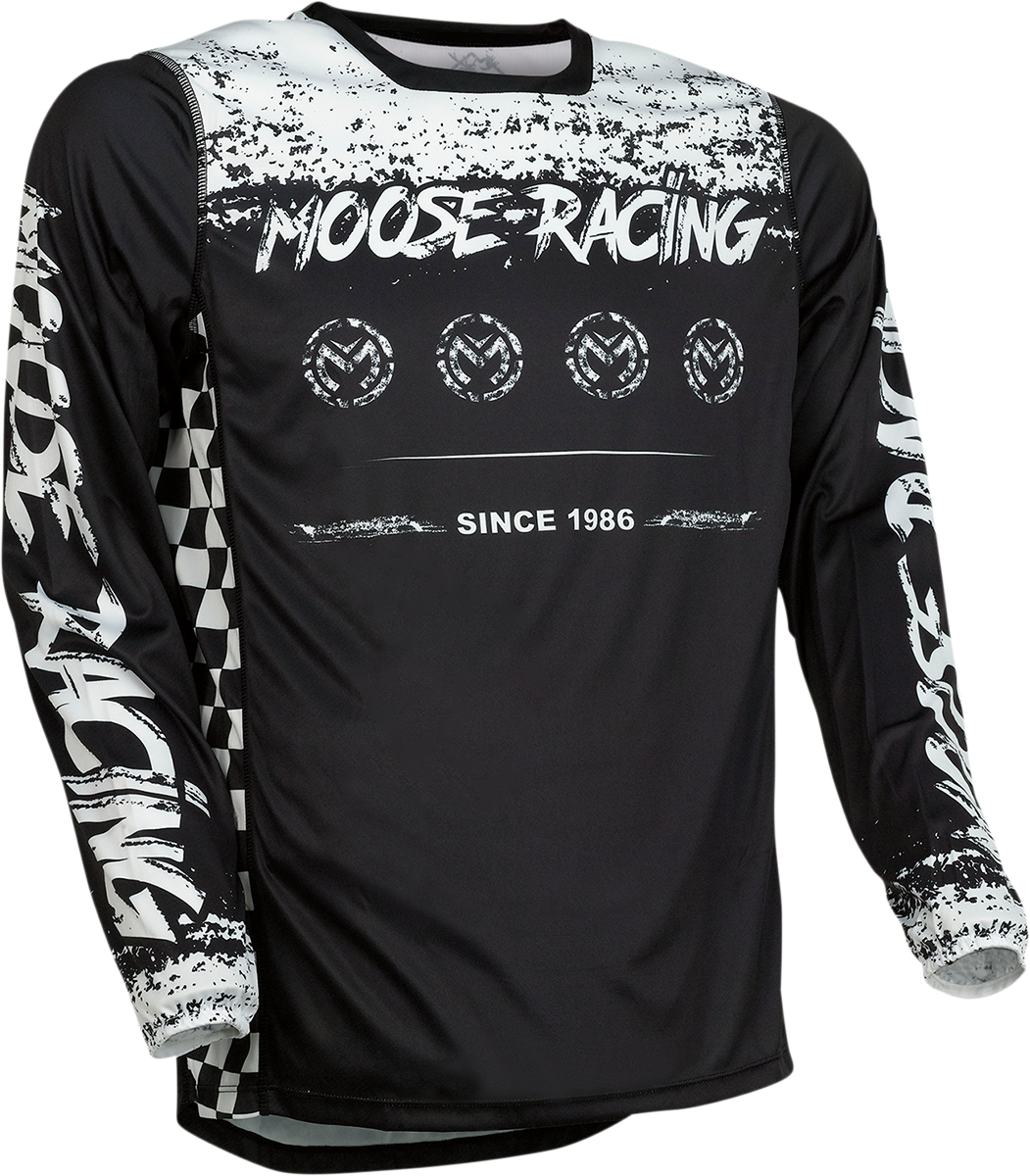 MOOSE RACING M1 Jersey - Black/White - Large 2910-6890