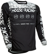 MOOSE RACING M1 Jersey - Black/White - Medium 2910-6889