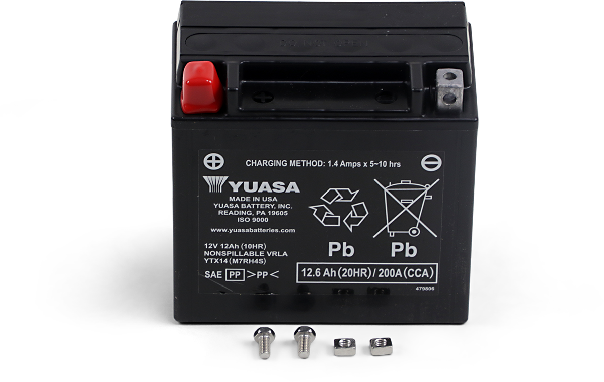 YUASA AGM Battery - YTX14 YUAM7RH4S