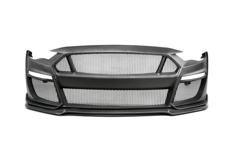 Anderson Composites 18-23 Ford Mustang Type-ST Fiberglass Front Bumper w/ CF Grille/Lip (NO CANCEL) AC-FB18FDMU-ST-PC