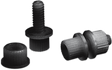 Parts Unlimited License Plate Bolt - 100 Pack - Black 2013-0010