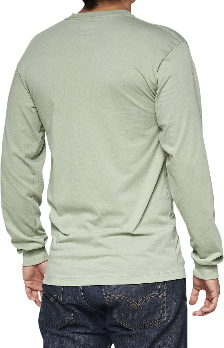 100% Bilto Long-Sleeve T-Shirt - Slate Green - Small 33009-486-10