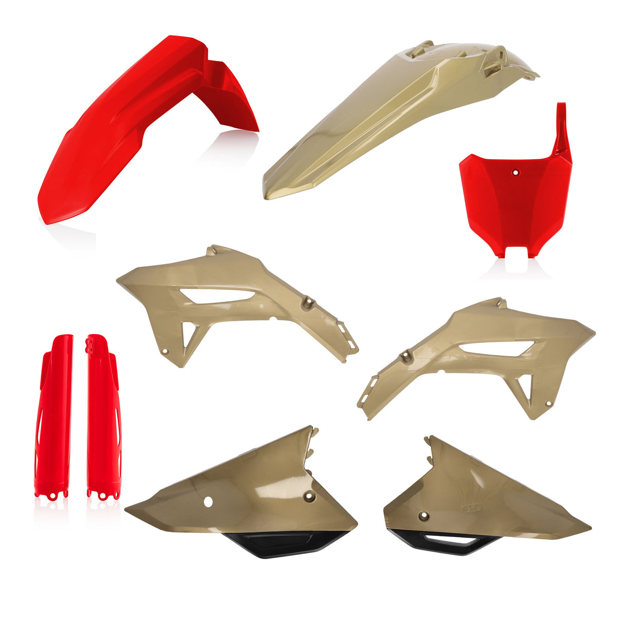 ACERBIS Full Plastic Kit Red/Gold Hon 2858927839