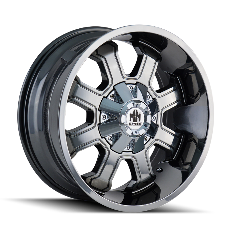 Mayhem 8103 Fierce 20x9 / 5x139.7 BP / 0mm Offset / 110mm Hub Chrome Wheel