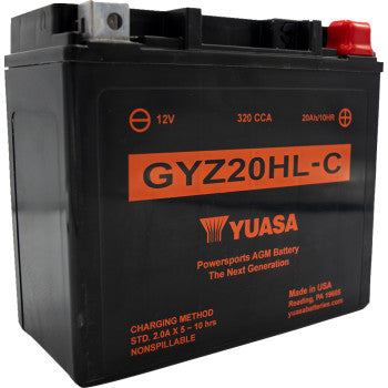 YUASA AGM Battery - GYZ20HLC  YUAM720GHC