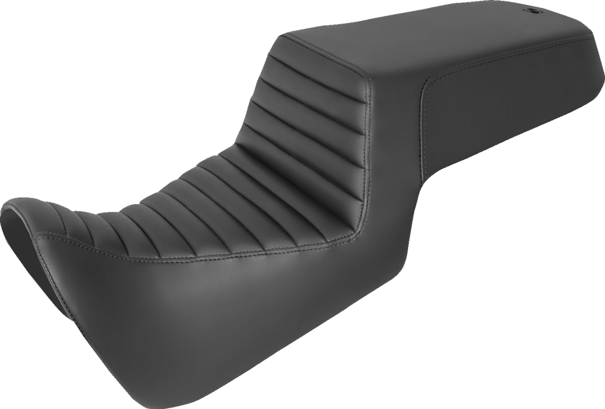 SADDLEMEN Step Up Seat - Front Tuck-n-Roll/Rear Smooth - Black 821-34-171