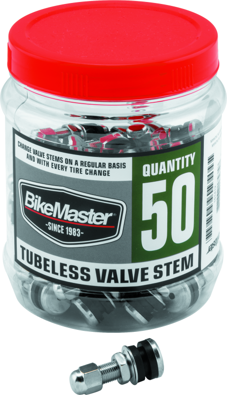 BikeMaster Valve Stem Chrome Tubeless Tub 50 151412