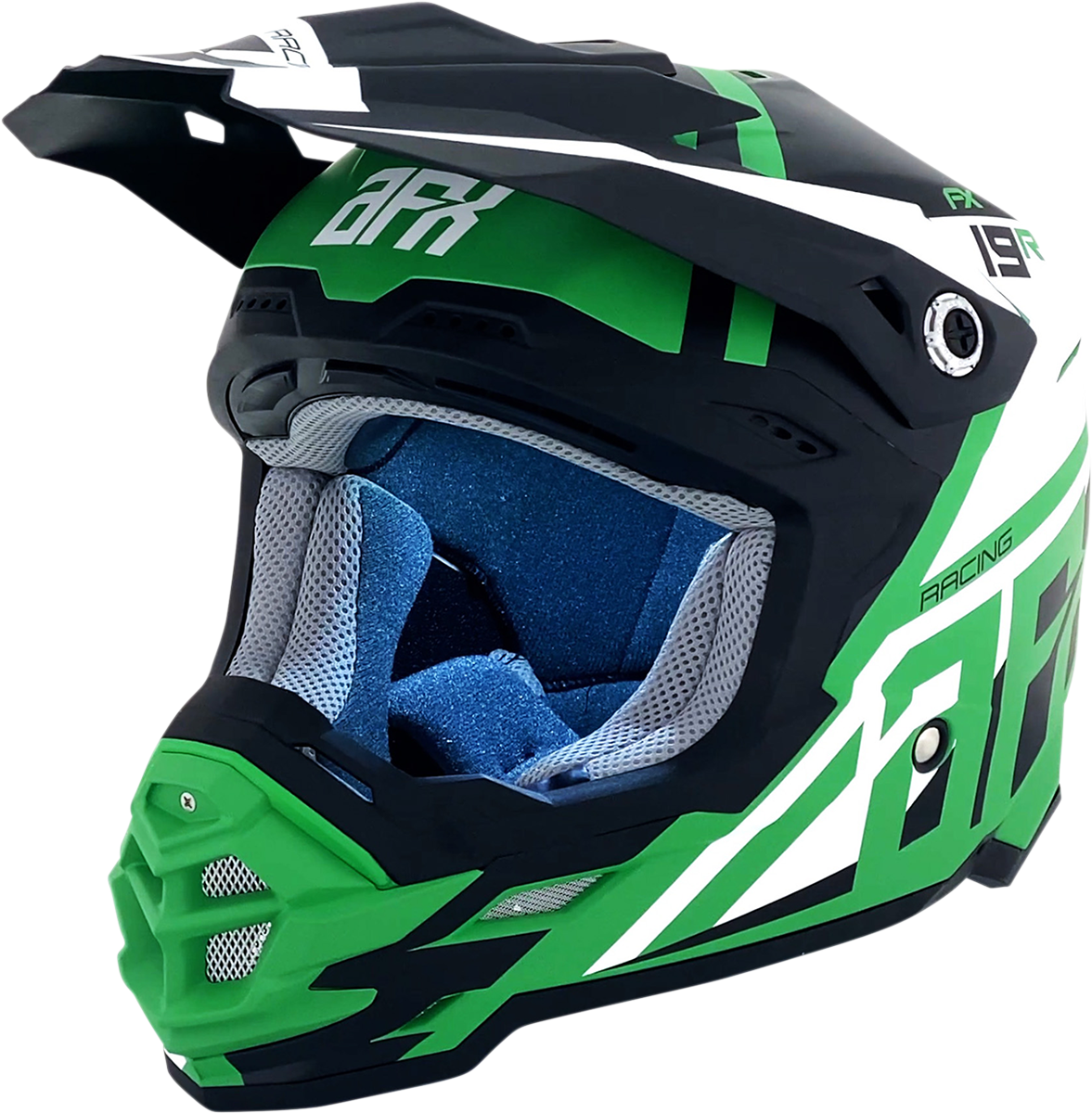 AFX FX-19R Helmet - Racing - Matte Green - Large 0110-7080