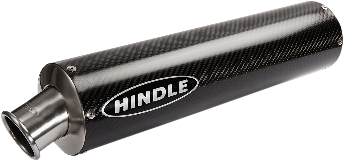 HINDLE Round Muffler - Carbon Fiber - 16" CFS162R