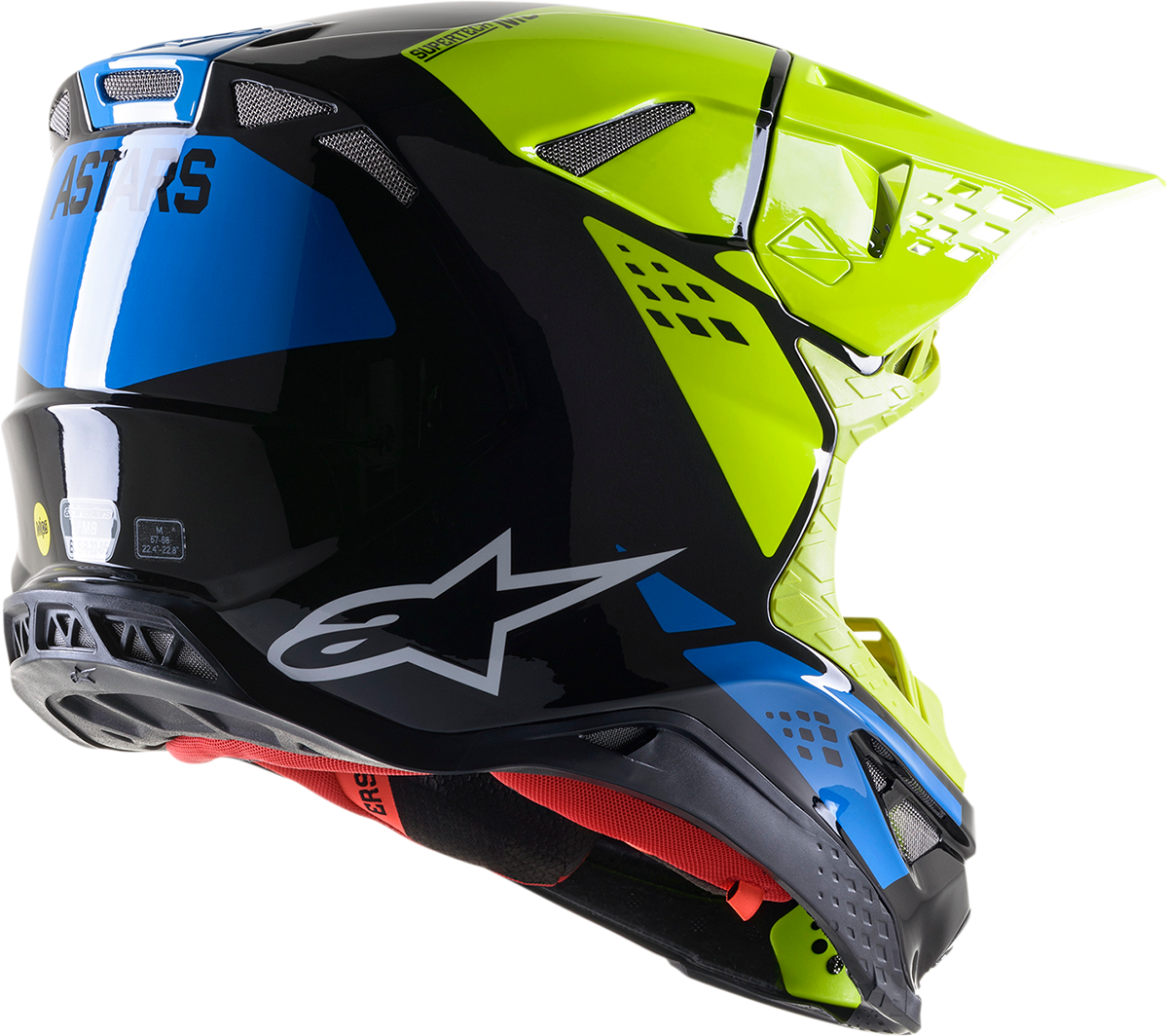 ALPINESTARS Supertech M8 Helmet - Factory - Black/Yellow/Blue - XL 8302922-1578-XL