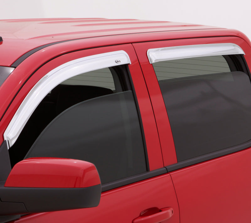 AVS 08-18 Dodge Journey Ventvisor Outside Mount Front & Rear Window Deflectors 4pc - Chrome 684072