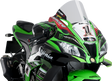 PUIG HI-TECH PARTS Race Windscreen - Clear - Kawasaki 9849W