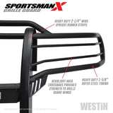 Westin 14-20 Toyota Tundra Sportsman X Grille Guard - Textured Black