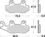 SBS Off-Road Sintered Brake Pads 611SI