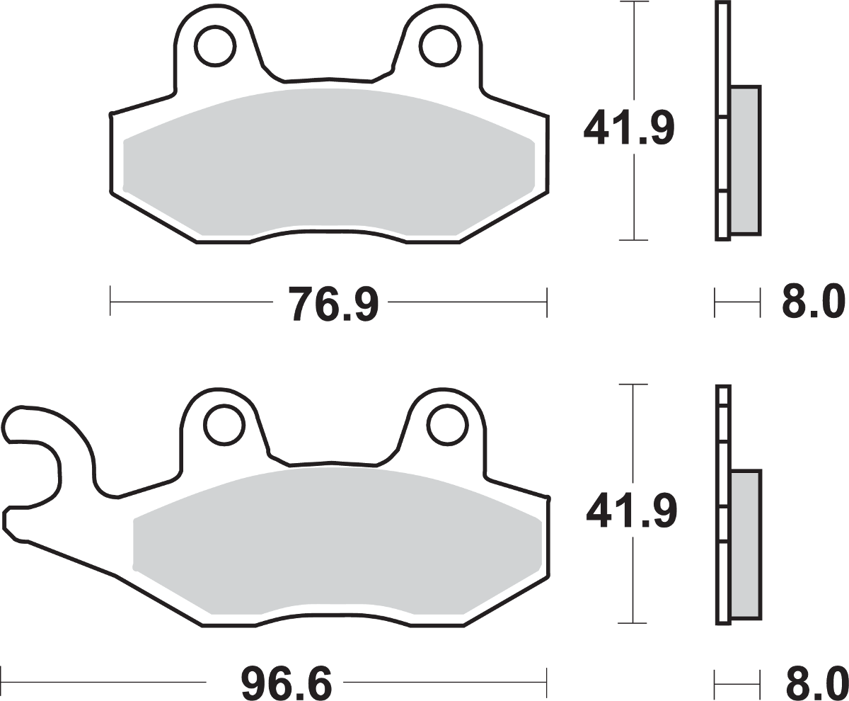 SBS LS Brake Pads - Triumph - 611LS 611LS