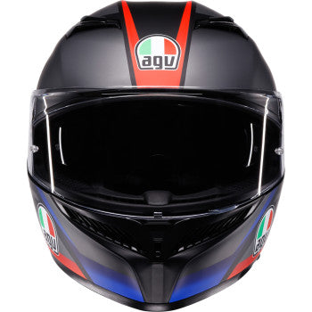 AGV Helmet K3 Striga Matte Black/Blue/Red Xl 2118381004-024-XL