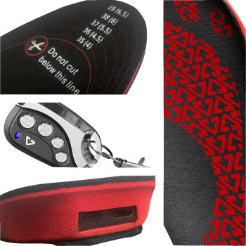 GERBING HEATED CLOTHING 3V Rechargeable Heated Insoles with Remote - Large/XL GER-INS-3V-L-XL