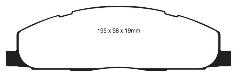 EBC 09-11 Dodge Ram 2500 Pick-up 5.7 2WD/4WD Yellowstuff Rear Brake Pads DP41848R