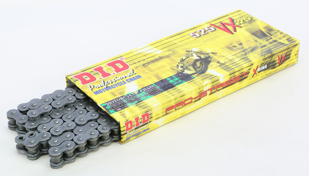 D.I.D Pro-Street 525vx-150 X-Ring Chain Natural 525VXX150ZB