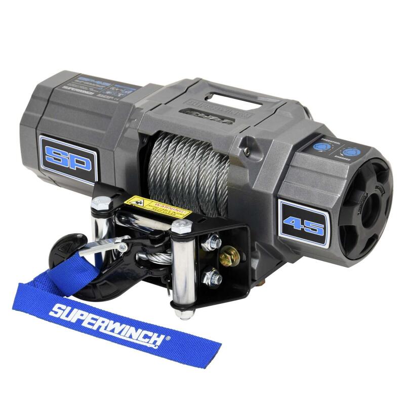 Superwinch 4500 LBS 12V DC 15/64in x 40ft Steel Rope Roller Fairlead SP 45 Winch 1145240