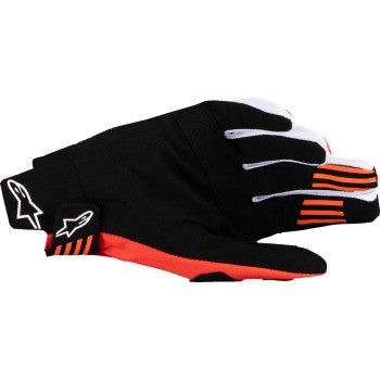 ALPINESTARS Techstar MX Gloves - Black/Hot Orange - XL 3560125-1041-XL