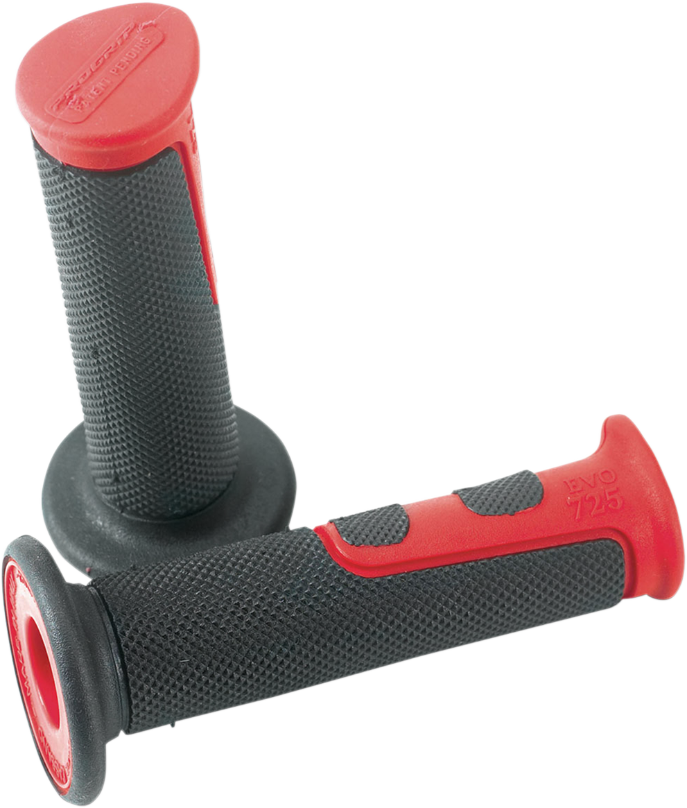 PRO GRIP Grips - EVO - 725 - Open Ends - Red/Black PA0725OERO02