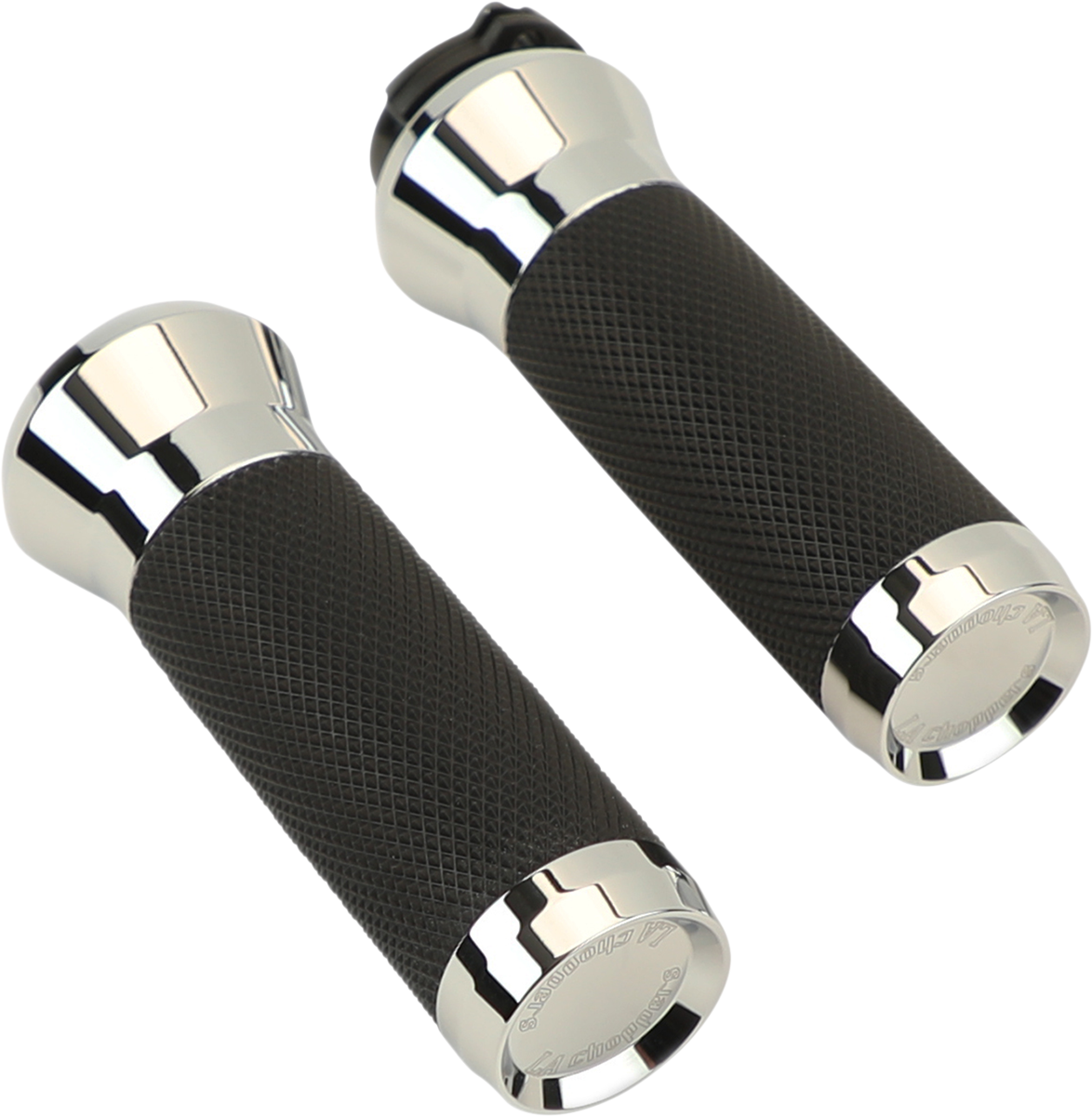 LA CHOPPERS Grips - TBW - Chrome LA-7492-00