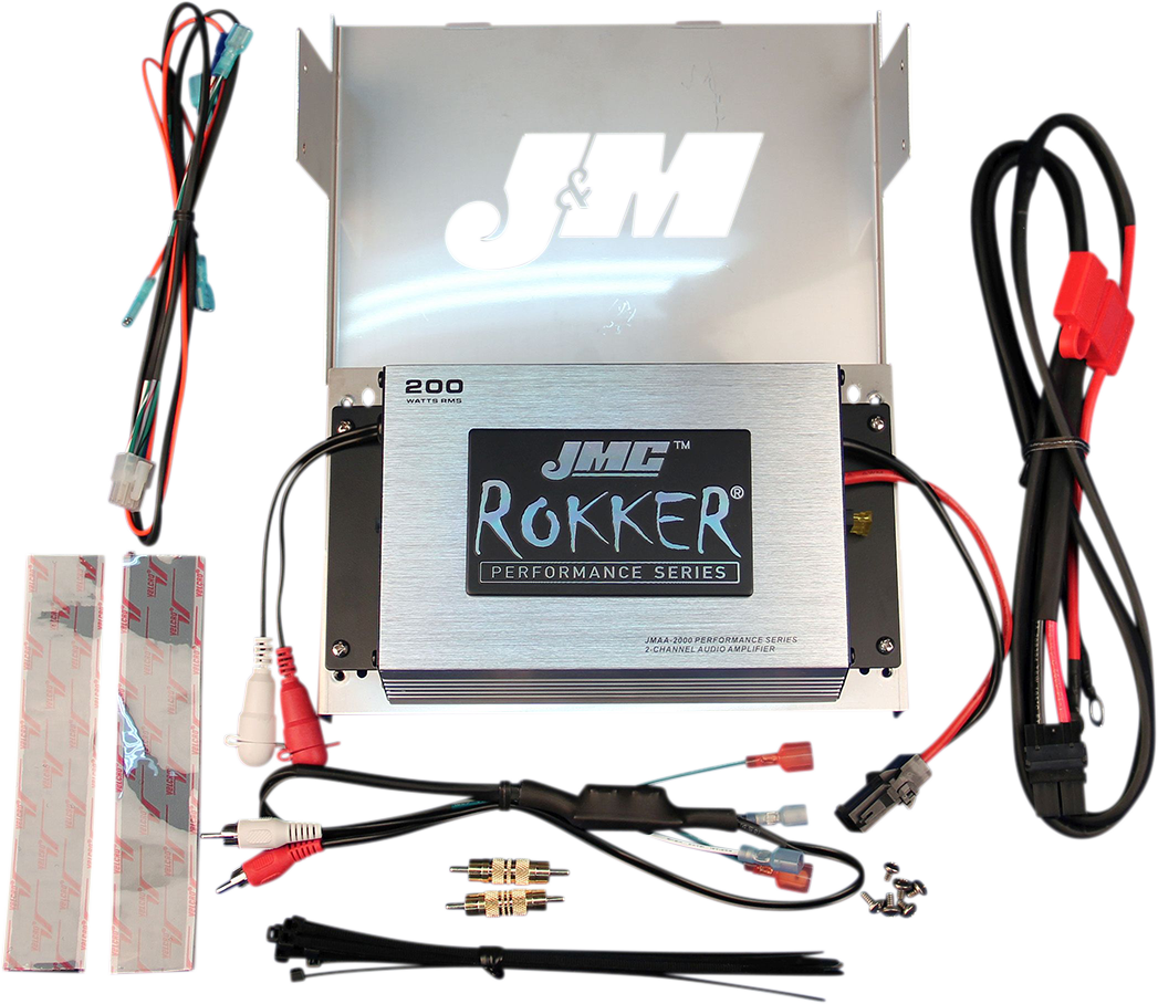 J & M 200 W Amplifier Kit - '98-'13 FLHX/FLHT JMRA-2000HC06