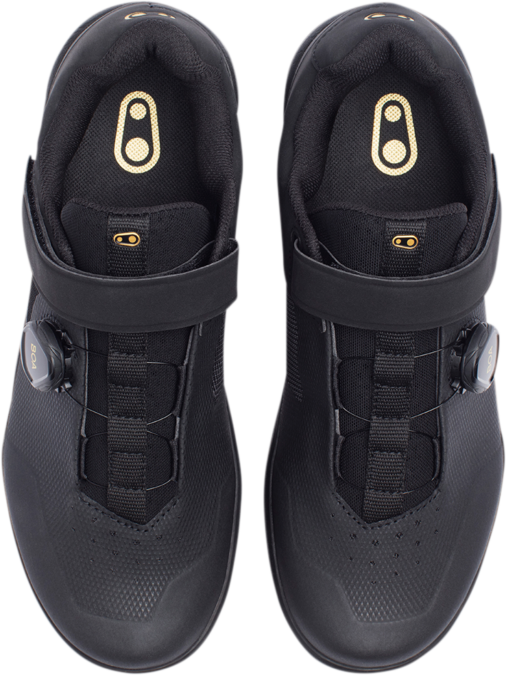 CRANKBROTHERS Stamp BOA® Shoes - Black/Gold - US 14 STB01080A-14.0