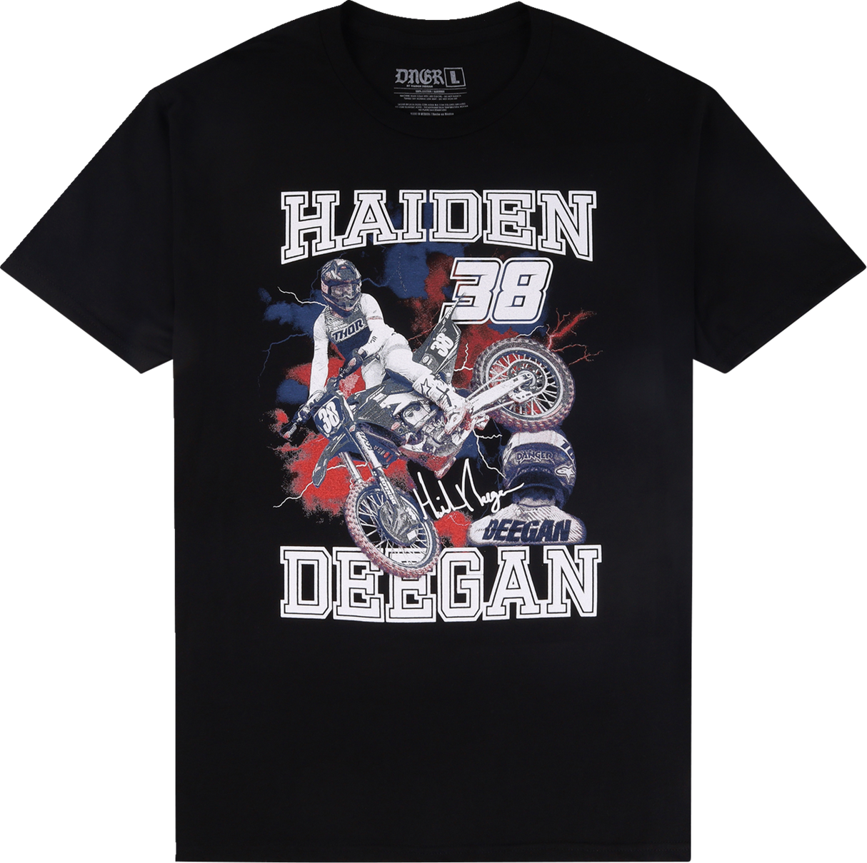 Deegan Apparel Youth 38 T-Shirt - Black - XS DBTSS3008BLKXS