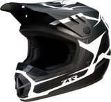 Z1R Youth Rise Helmet - Flame - Black - Medium 0111-1440