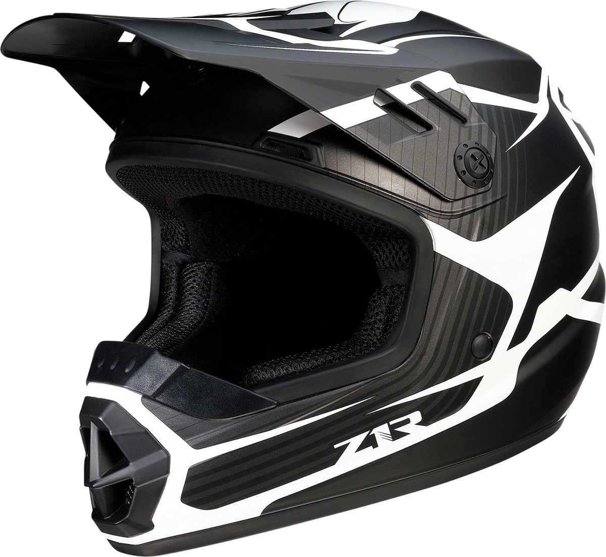 Z1R Youth Rise Helmet - Flame - Black - Large 0111-1441