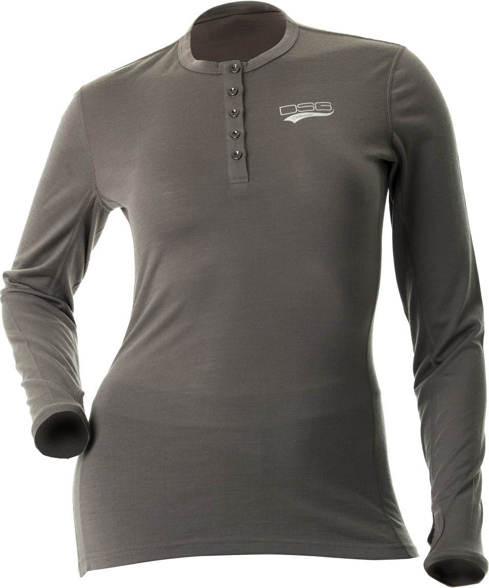 DSG Merino Wool Base Layer Shirt Grey 2x 45218