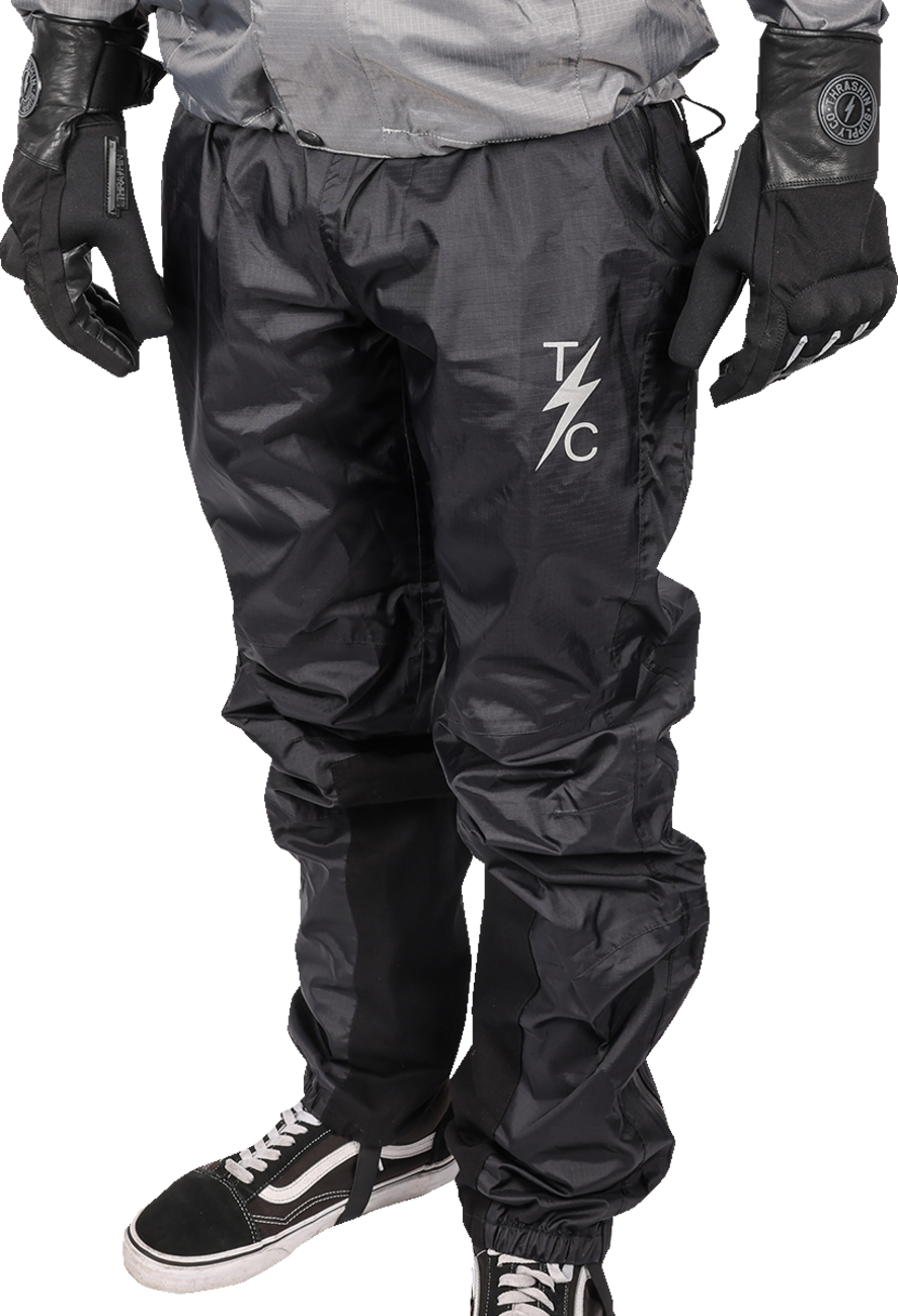 THRASHIN SUPPLY CO. Mission Rain Pants - Black - S/M TMJ-08-08