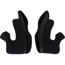 MOOSE RACING Air Intake Cheek Pads - Black - Large 0134-3198