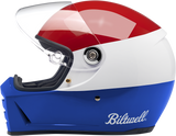 BILTWELL Lane Splitter Helmet - Gloss Podium Red/White/Blue - XL 1004-549-105