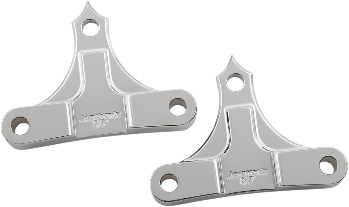 ACCUTRONIX Hot Legs/Bagger Legs Fender Spacers - Chrome - 0.625" Spacer - For 6" Width Fender TFS49-NF5/8C